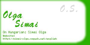 olga simai business card